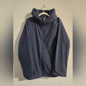 Kenneth Cole Active NWT Men’s soft shell full-zip hooded jacket navy size 2X